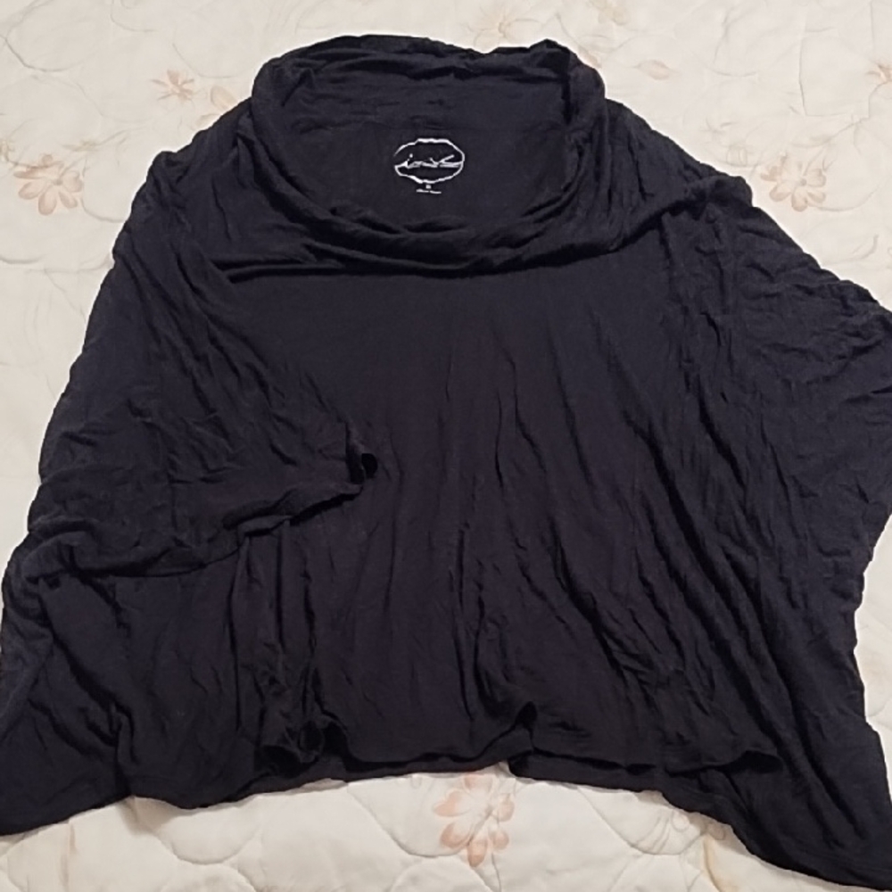 INC International Concepts Chic Black Long Sleeve Tee